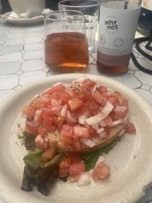 Bruschetta  at The Garden  in Lagos
