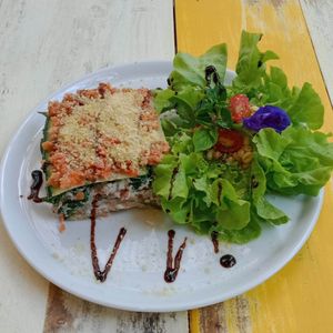 Raw Lasagne at Soulscape Café in Koh Phangan