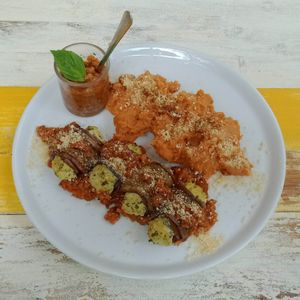 Eggplant Rolls at Soulscape Café in Koh Phangan