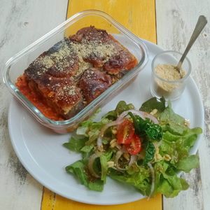 Vegan Moussaka at Soulscape Café in Koh Phangan