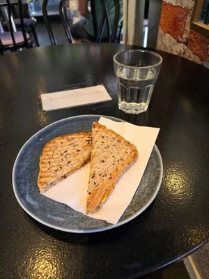Warm Toast - not really rich, take something else :D at La Belle Flør Café in Oslo
