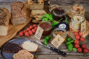 Home baked breads & various vegan spreads at Avocado  in Srem