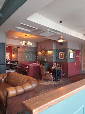 Interior (deers head made me uneasy) at The Marlborough in Richmond