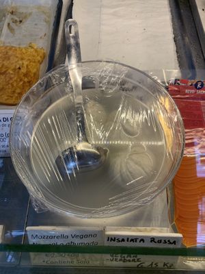 Homemade mozzarella - best flavor of a vegan mozzarella but not for melting  at Pepita D'oro  in Tenerife