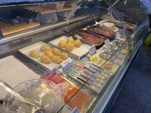 Arancini, lasagna, melanzane parmigiana, sausages, cheese, v-salmon, and more  at Pepita D'oro  in Tenerife