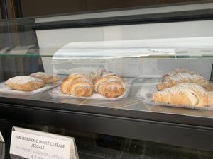 Vegan croissants: 3 different filling custard, orange and ginger, and berries jam (one is also whole wheat)  at Pepita D'oro  in Tenerife