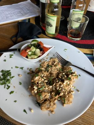 gnocchi with pesto 👌 at Dobra Karma in Katowice