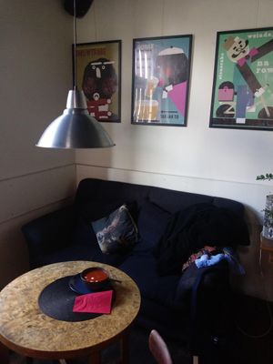 always cozy & nice posters at Dobra Karma in Katowice