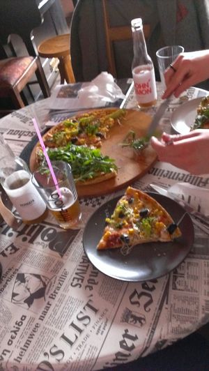 best pizza ever at Dobra Karma in Katowice