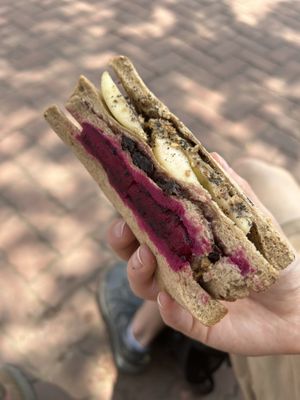 Fruit sandwich   at Zone Su in Tainan