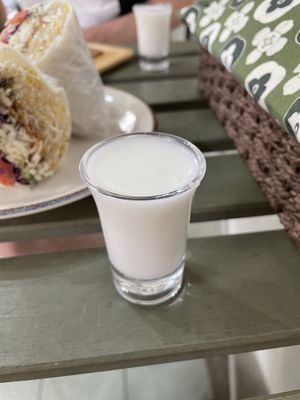 Almond milk   at Zone Su in Tainan