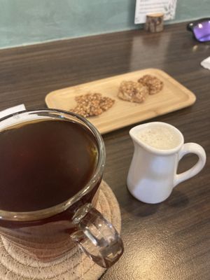 Coffee with a shot of milk  at Zone Su in Tainan