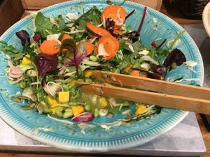 Salad from the soup buffet   at Fröken Olssons Kafé in Gothenburg