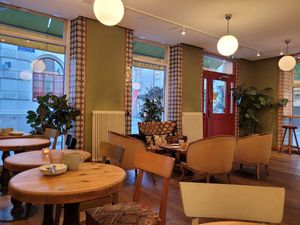 Inside decor at Fröken Olssons Kafé in Gothenburg
