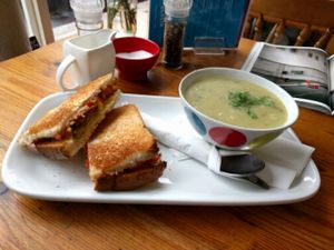 vegan toast and soup at Bia Blasta in Cork