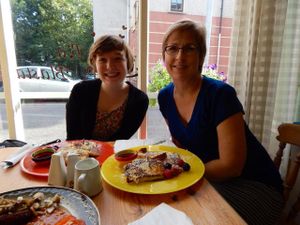 Vegan French toast served with syrup and fresh mixed berries. Very large serving and excellent food. Price was among the best we encountered in Ireland. at Bia Blasta in Cork
