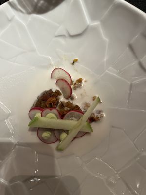 Carpaccio de Rabanitos  at Corral de la Moreria in Madrid