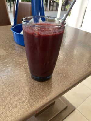 Blackberry smoothie   at N-Joy in Kos