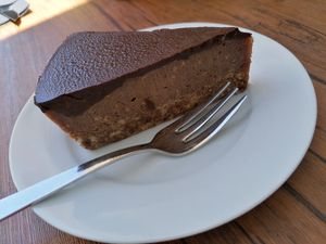 Salty caramel cake at N-Joy in Kos