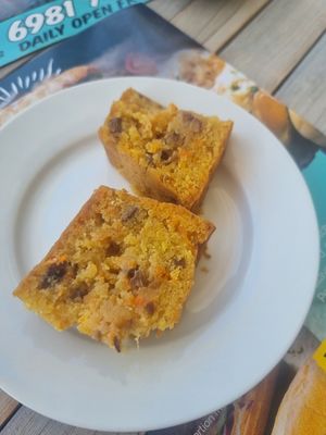 Vegan carrot cake at N-Joy in Kos