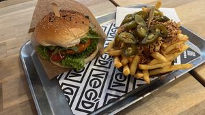 Those Spicy Fries were fantasticc  at VEG'D - Vegan Burgers - X-Berg in Berlin