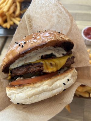 Lovely mustard saucee  at VEG'D - Vegan Burgers - X-Berg in Berlin