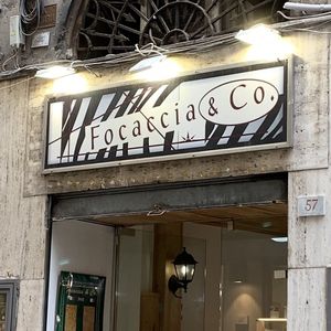 Storefront at Focaccia & Co in Genoa