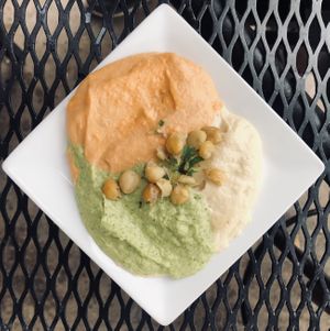 Hummus Trio at Pita Jungle in Desert Ridge