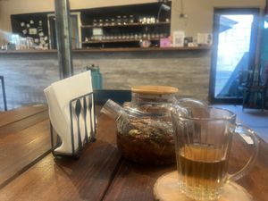 Mountain tea  at Champordi Tnak - Travelers hut in Dilijan