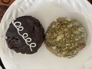 VCC - mostess sandwich cookie and almondstachio cookie  at The Caring Kitchen in Rancho Cordova