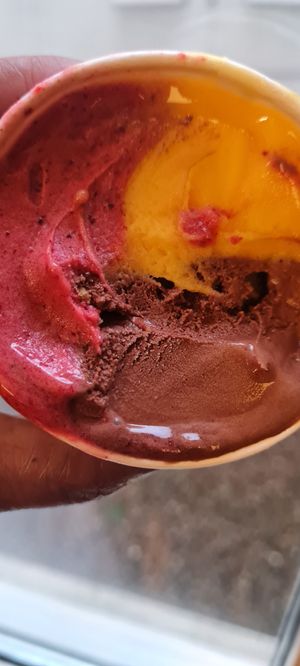 Blackcurrant Mango Chocolate at Amorino in Brussels