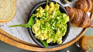 Part of breakfast - eggs salas at Anne&Max in Tilburg