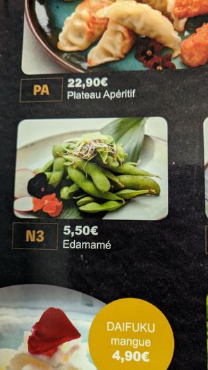 Edamme at Le Royal Tokyo in Aulnay-sous-bois