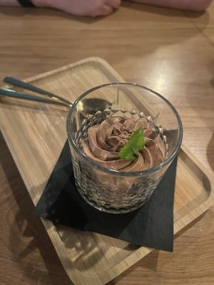 Vegan chocolademousse  at Oud Wezel in Wuustwezel