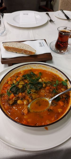 The Tuscan style bean stew at Safranhan Brasserie - Dîvan Çukurhan in Ankara