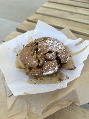 Choc berry muffinns  at Piknik in Burleigh Heads