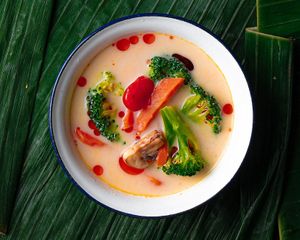Tom Kha Coconut Soup at Plue in New York City