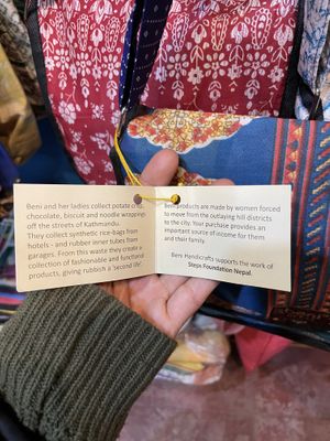  at Beni Recycled Handicrafts  in Kathmandu