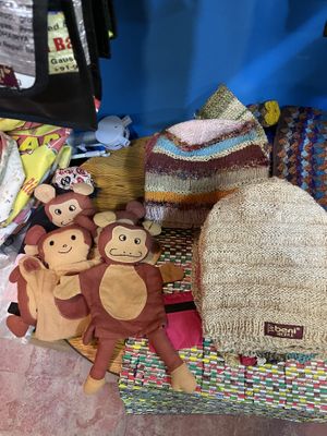 Hand puppets   at Beni Recycled Handicrafts  in Kathmandu