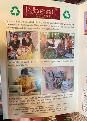   at Beni Recycled Handicrafts  in Kathmandu