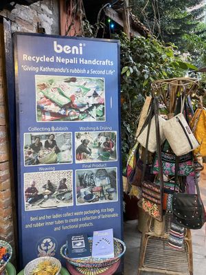   at Beni Recycled Handicrafts  in Kathmandu