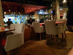 Inside with upon kitchen on the left at U R Mala Kuhinja in Sarajevo