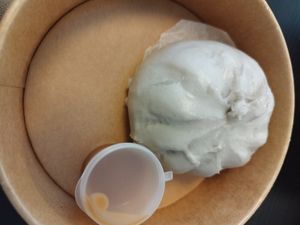 This was a sweet but not too sweet taro bun with peanut sauce at Lin's Veggie Dumplin' in Vienna