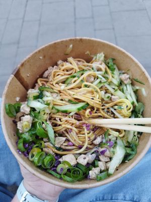 Jajang noodles at Lin's Veggie Dumplin' in Vienna