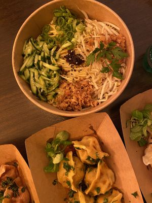   at Lin's Veggie Dumplin' in Vienna