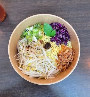 shallot noodles  at Lin's Veggie Dumplin' in Vienna