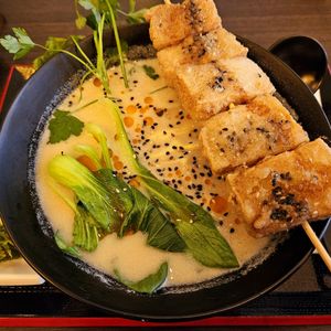 Noodle soup with tofu at Lin's Veggie Dumplin' in Vienna