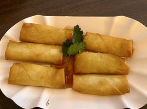 Frühlingsrollen / mini springrolls   at Lin's Veggie Dumplin' in Vienna
