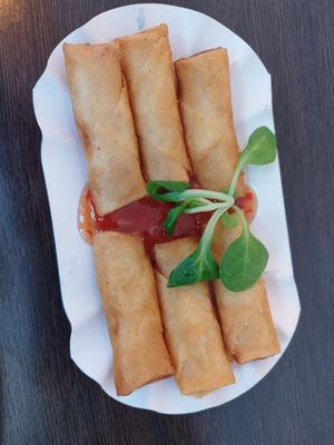 Spring rolls at Lin's Veggie Dumplin' in Vienna
