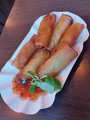 Spring rolls at Lin's Veggie Dumplin' in Vienna